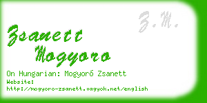 zsanett mogyoro business card
